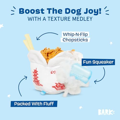 BarkBox Chow Chow Mein Plush Dog Toy - for Small to Medium Dogs and Puppies - Image 2