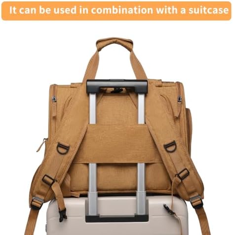 Pet Backpack Carrier for Small Dogs Medium Cats, Puppies,Breathable and Collapsible Design, Portable Travel Bag for Bearded Dragon,Rabbit Cage (Brown +Two-Shoulder, Small) - Image 6