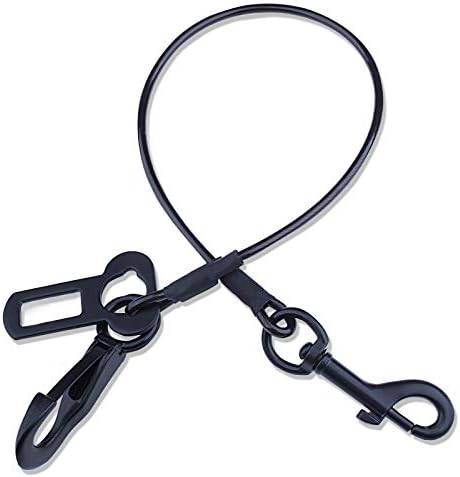 VIVAGLORY Dog Seatbelt Tuffbelt Dog Car Harness, L, Black by VIVAGLORY