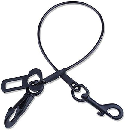 VIVAGLORY Dog Seatbelt Tuffbelt Dog Car Harness, L, Black by VIVAGLORY