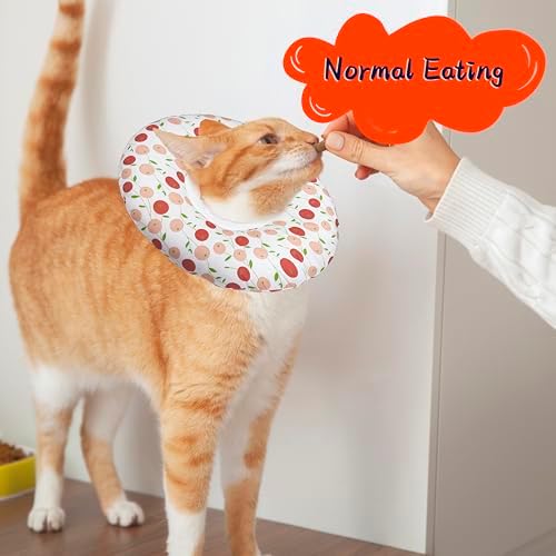Seyezo Cat Cone Collar Soft, Adjustable Cat Recovery Cone, Pink Cherry, M - Image 4