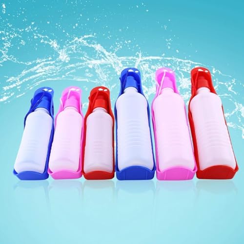 Pet Dog Travel Water Bottle Foldable Dog Water Dispenser Portable Dog Water Bottle with Drinking and Feeding Function(500ML-Blue) - Image 7