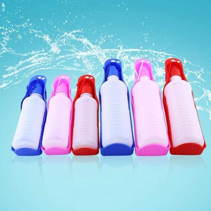 Pet Dog Travel Water Bottle Foldable Dog Water Dispenser Portable Dog Water Bottle with Drinking and Feeding Function(500ML-Blue) - Image 7