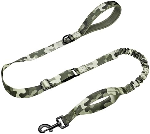 Forestpaw Tactical Dog Leash for Large Dogs, Camo Green, 4-5FT by Forestpaw