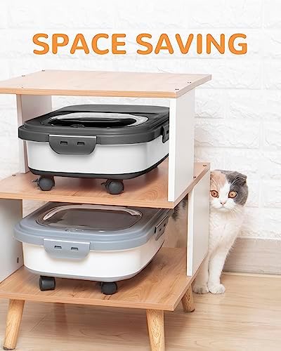 20-23 Lbs Dog Food Storage Container Airtight,Collapsible Pet Food Storage - Image 5