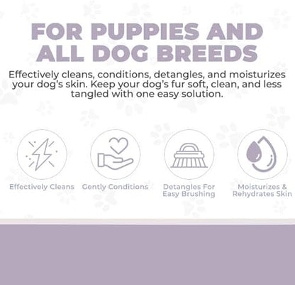 4-in-1 Dog Shampoo, Conditioner & Detangler, Dog Wash, Lavender, 16 oz - Image 5