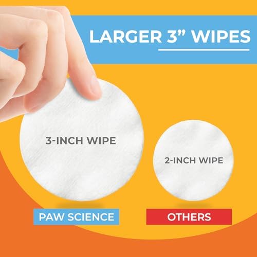 Paw Science 3% Chlorhexidine Wipes for Dogs and Cats - Cleansing Antiseptic, Antibacterial, Antifungal Wipes with Aloe for Skin Infections, Itchy Yeast Paws, Cat Acne - Image 4