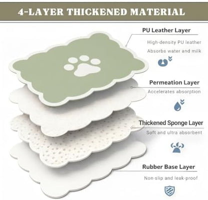 Absorbent Pet Feeding Mat Thickened Leak-Proof Dog Cat Bowl Mat - Image 6