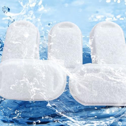 Cat Water Fountain Filters,8Pcs Cat Fountain Filters,8 Sponges Multi-Layer Filtration System for 3.2L Stainless Steel Cat Water Fountain,Cat Water Fountain Filters Accessories - Image 4