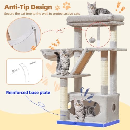 Taoqimiao Cat Tree, 38.5In Cat Tower for Indoor Cats, Suitable for Kittens - Image 7