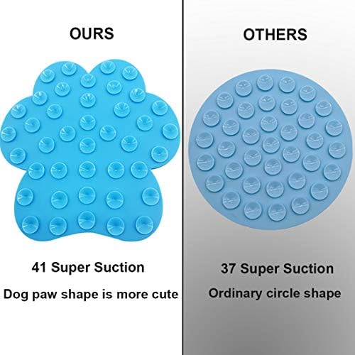 Dog Lick Pad, Dog Feeding Mats Slow Eating Pet Mat with Super Suction for Dogs Licking Peanut Butter, Pet Bathing, Grooming Training - Image 3