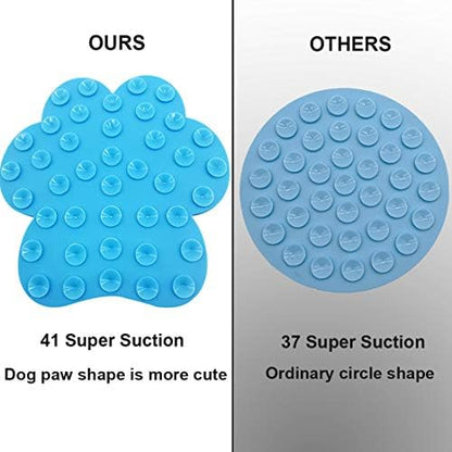 Dog Lick Pad, Dog Feeding Mats Slow Eating Pet Mat with Super Suction for Dogs Licking Peanut Butter, Pet Bathing, Grooming Training - Image 3