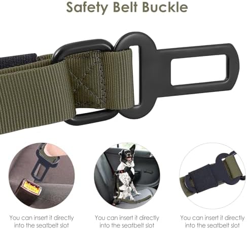 Hotsky Tactical Bungee Shock Absorbing No Pull Dog Leash,Army Green,4-6FT - Image 3