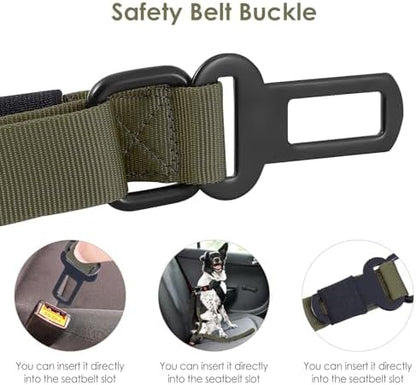 Hotsky Tactical Bungee Shock Absorbing No Pull Dog Leash,Army Green,4-6FT - Image 3