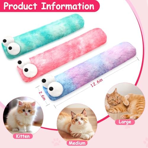 Cat Toys Pillows, 3 Pack Cat Kicker Toy for Kittens and Adult Cats - Image 3
