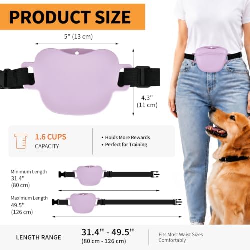 Silicone Dog Treat Pouch with Training Clicker - Image 3