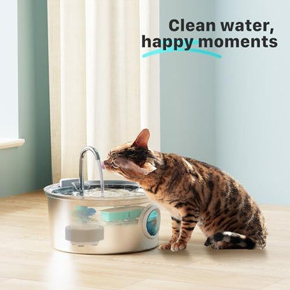 FOFNON Cat Fountain Replacement Filters: 24 Pet Fountain Filter for FOFNON Cat Water Fountains - 6 Months Set of Pet Fountains Filter - Including12 Pieces Filters + 12 Pieces Sponges - Image 7