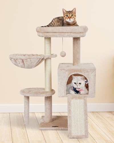 Cute Cat Tree Kitten Cat Tower Condo Furniture Scratching Posts Hammock B - Image 2