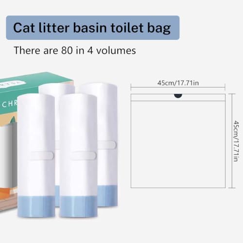 80 Count Waste Bags for Self-Cleaning Cat Litter Box, Cat Litter Box Liners - Image 3