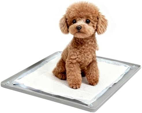 Dog Pee Pad Holder, Silicone Tray, 4-Corner Fixing, 24x24 inch by BLISSSTORM