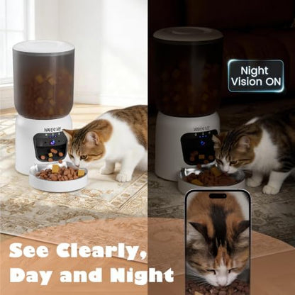 Automatic Cat Feeder with Camera, 6L Smart Pet Food Dispenser - Image 5