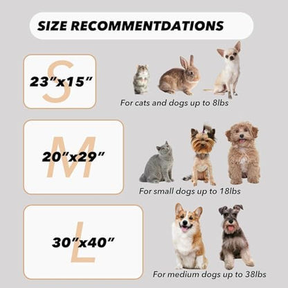 1 Pack 3 Small Puppy Blankets Super Soft Warm Sleep Mat Fluffy Premium Fleece Pet Blanket Flannel Throw for Dog Puppy Cat - White Paw Print Small(23"x15") - Image 5