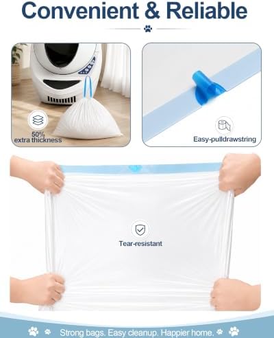 120 Count Automatic Litter Box Liners Compatible with Litter Box Robot - Image 6