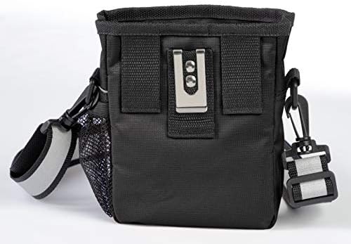 Mobile Dog Gear Dog Walking Fanny Pack (6"x7", Black) - Dog Training Treat Pouch with Poop Bag Dispenser & Bags, 2 Reflective Wrist Straps, Adjustable Shoulder Strap, Flashlight, Water Bottle Pocket - Image 5