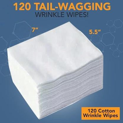NOVEHA 240PCs - Wrinkle XL Wipes for Dogs | Wipes for Bulldog, French Bulldog, Pug, English Bulldog – Wipes for Multiple Areas Removes Dirt, Wrinkles, Folds, Tear Stain, Tail Pockets & Paws (2Pack) - Image 5
