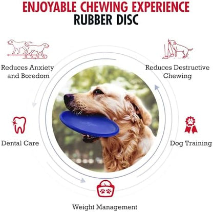 SuperChewer Tough Flying Disc Toy | Lifetime Replacement | Strong Natural Rubber | Great Dog Fetch Toys | Rubber Disc Toy for Dogs | Ultra Durable Chew Toys for Aggressive Chewers | for All Breeds - Image 2