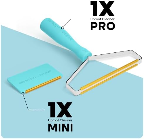 Uproot Cleaner Pro Pet Hair Remover & Mini - Pet Hair Removal Tool Multi Fabric Edge & Carpet Scraper - Cat for Couch, Cat Towers, Car Detailing The Furry-Situation Survival Kit - Image 6