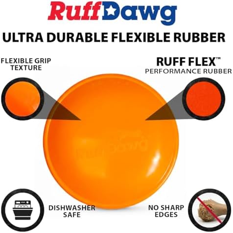 Ruff Dawg K9 FlyerJR – Durable, Flexible Flying Disc Dog Toy for Fetch – Safe for Teeth & Gums – High-Visibility Neon Colors – Ideal for Outdoor Play & Exercise - Image 5