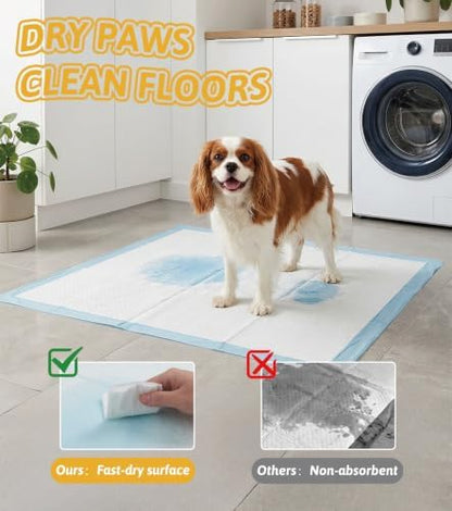 GWT Puppy Pads Extra Large 28x34 Inch - 40 Count Dog Pee Pads, Ultra Absorbent 5-Layer Leak-Proof Potty Training Pads for Dogs, Puppies, Cats & All Pets | XL Disposable Pee Pad Indoor Outdoor Use - Image 3