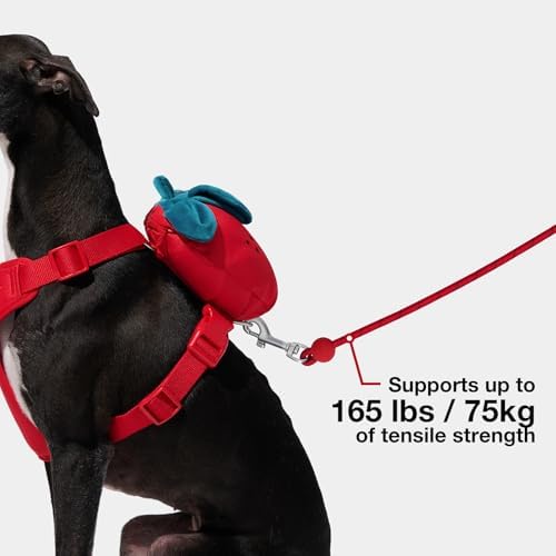 VETRESKA Crossbody Hands Free Dog Leash, 5FT Adjustable Leash (Strawberry) - Image 5