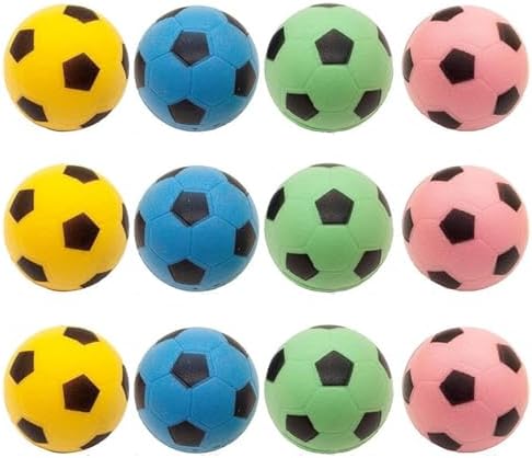Foam Soccer Balls Cat Toys - Pack of 12 by PETFAVORITES