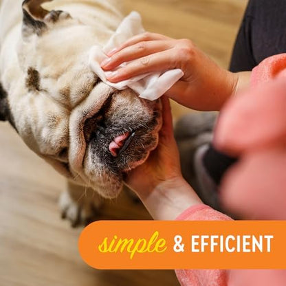 Dogtopia Cleansing Facial Wipes for Pets | Convenient Face Cleaning Wipes (60 Count) for Dogs and Cats | Hypoallergenic, Fragrance-Free, Remove Eye Discharge and Tear Stains - Image 3