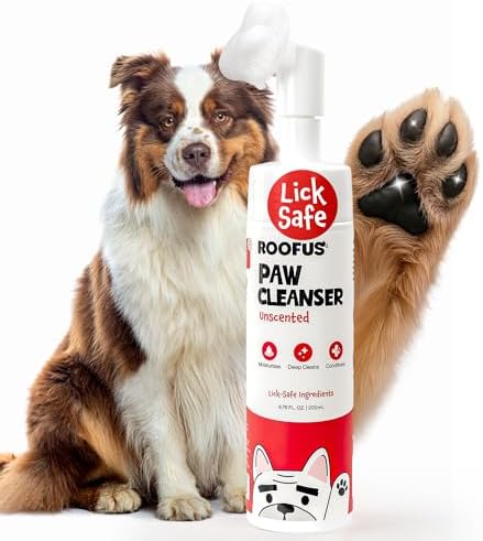 Dog Paw Cleaner for Dogs & Cats - No Rinse Foaming Paw Washer, 5 fl oz by ROOFUS