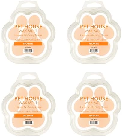 Pecan Pie Wax Melts Plant-Based Wax, 4 Pack Pet House by OneFurAll