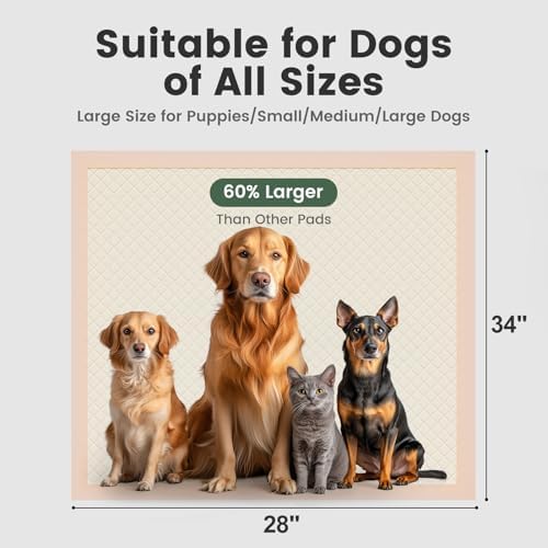Gardner Pet Disposable Puppy Pads XL, 28"x34" Pee Pads for Dogs, Super Absorbent & Leak-Proof Full Edge-Wrapping Dog Training Pads, Extra Thick Puppy Pee Pads, Dog Pee Pad Potty Pads for Dogs 30 Count - Image 6
