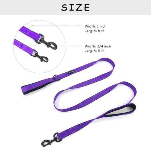 Wagtime Club Heavy Duty Double Handle Dog Leash for Large Medium Small Dogs - Image 4