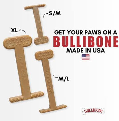 Bullibone Nylon Dog Chew Toy for Aggressive Chewers - Dental Hygiene Bone with Beef Flavor, Durable Tough Chew Toys for Extra Large Dogs, Indestructible Dog Bone - 2 Pack - Image 5