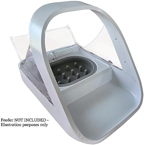 Slow Feeder Bowl - Compatible with Sureflap Surefeed Feeders, BPA & Silicone, Non-Slip, Dishwasher Safe, Promotes Healthy Eating, Cat, Small & Med Breed, Gray - Image 4