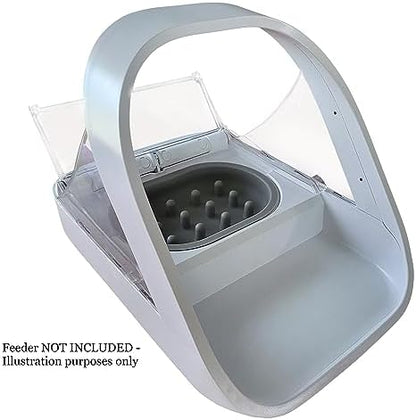 Slow Feeder Bowl - Compatible with Sureflap Surefeed Feeders, BPA & Silicone, Non-Slip, Dishwasher Safe, Promotes Healthy Eating, Cat, Small & Med Breed, Gray - Image 4
