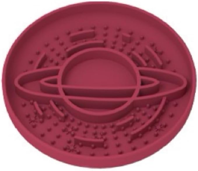 Dog Slow Feeder Bowl for Dogs and Cats Enrichment Accessories Star Planet Easy Clean Pet Slow Feeder/Suction Cups, Licking Pad for Anxiety Relief and Boredom Reduction