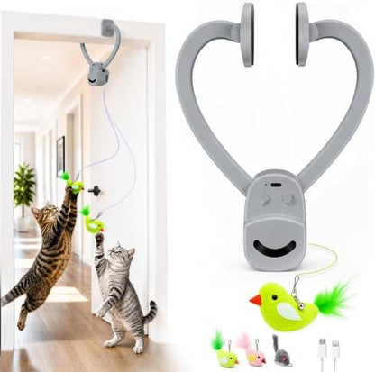 CATPICK Interactive Doorway Cat Toy, No-Adhesive Clip-On for Indoor Cats by Unknown