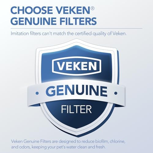 Veken PP Housing Cat Water Fountain Filters, 4 Pack Replacement Filters - Image 2