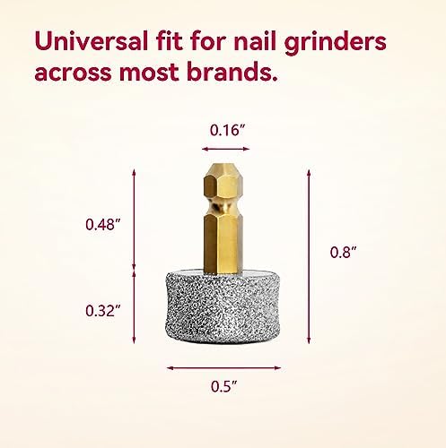 Pet Dog Nail Grinder Heads Extra-Coarse, Diamond Grit Drum - Image 5