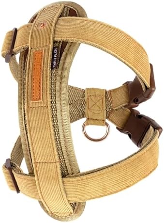 EzyDog Chest Plate No Pull Dog Harness, Escape Proof - X-Small, Corduroy by EzyDog