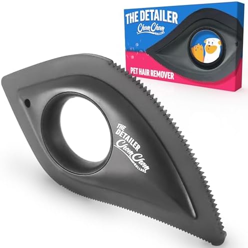 ChomChom Roller Detailer- Scraper for Pet Hair Remover and Lint - Great for CAR - Cat and Dog Hair Remover for Couch, Furniture, Carpet, Clothing and Bedding - Travel Multi-Surface Fur Removal Tool by ChomChomRoller
