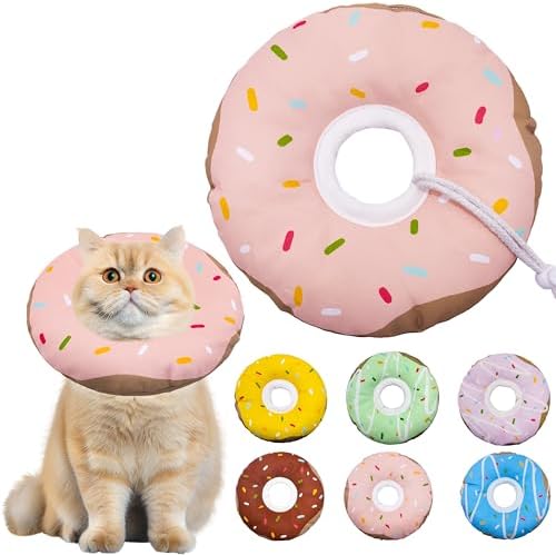 Seyezo Cat Cone Collar Soft, Adjustable Cat Recovery Collar, Pink by Seyezo